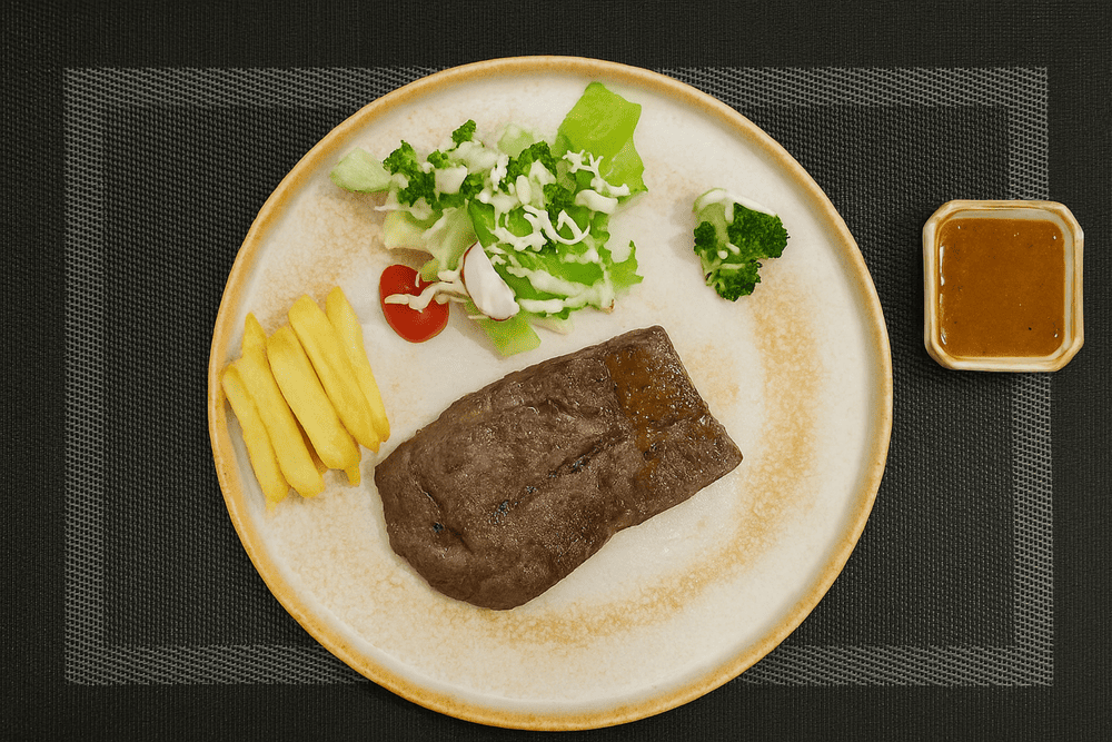 Steaks at Biu are always tender and flavorful thanks to imported ingredients and precise cooking
